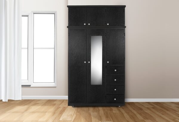 CLOSET ABELARDO 2 PZAS. 120 ANCH COLORES EN ( ONIX METALICO, OXFOR Y CHOCOLATE ) - Imagen 5