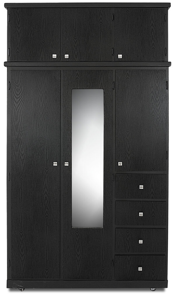 CLOSET ABELARDO 2 PZAS. 120 ANCH COLORES EN ( ONIX METALICO, OXFOR Y CHOCOLATE ) - Imagen 6