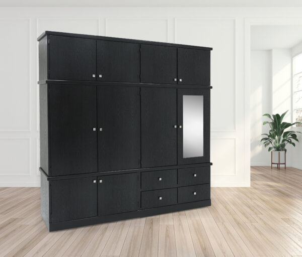 CLOSET COLOSO 3 PZAS. 220 ANCH COLOR ( CHOCOLATE ) - Imagen 5