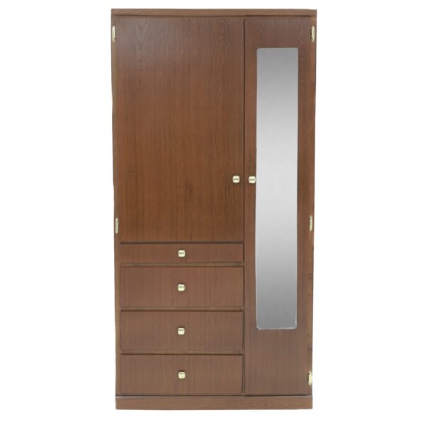 CLOSET ELMO 90 ANCH COLORES EN ( CEDRO Y ONIX METALICO ) - Imagen 7