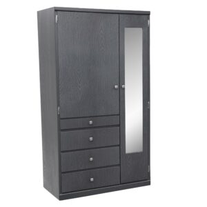 CLOSET ELMO 90 ANCH COLORES EN ( CEDRO Y ONIX METALICO )