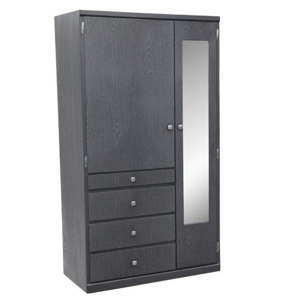 CLOSET ELMO 90 ANCH COLORES EN ( CEDRO Y ONIX METALICO )