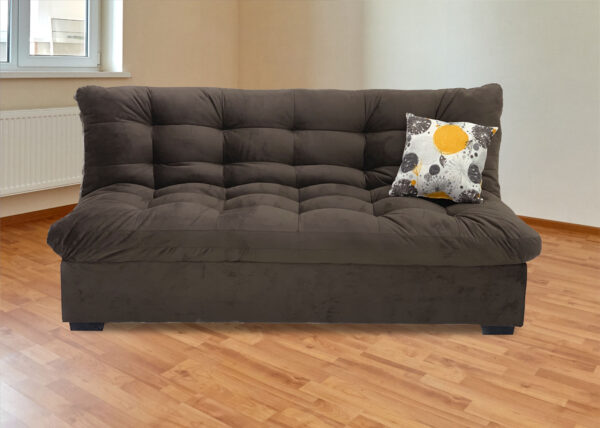 TOTO FUTON CHOCO TERCIOPELO 182 ANC.