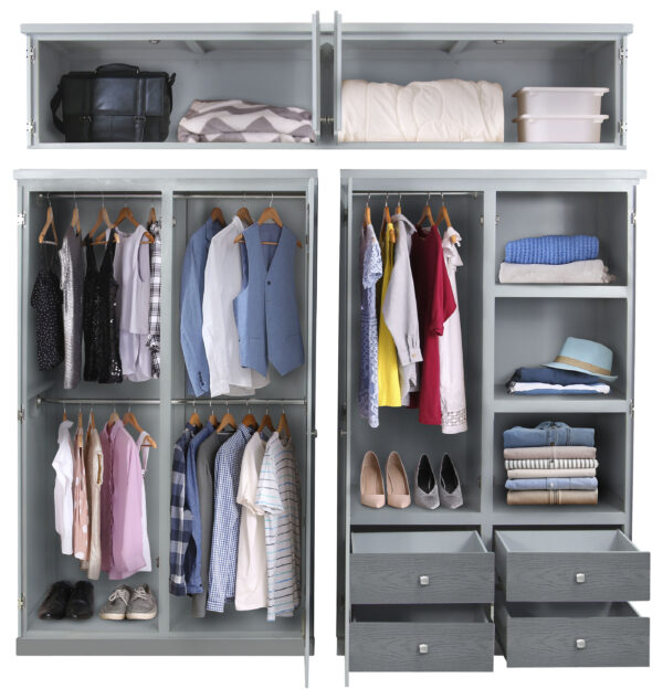 CLOSET HULK 3 PZAS. 220 ANCH COLORES EN ( CEDRO, ONIX METALICO O CHOCO ) - Imagen 6