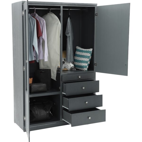 CLOSEET MEMIN ARCO L120 COLORES ( ONIX METALICO, NOGAL Y CHOCOLATE )
