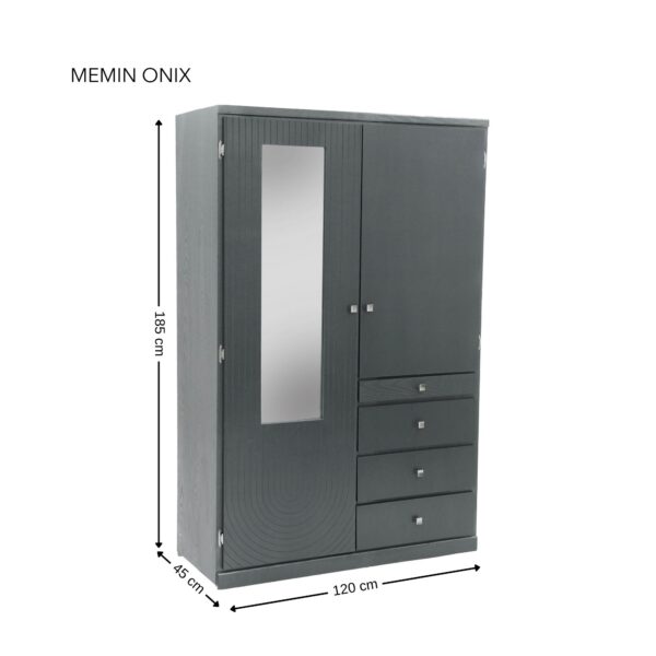 CLOSEET MEMIN ARCO L120 COLORES ( ONIX METALICO, NOGAL Y CHOCOLATE ) - Imagen 15