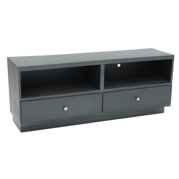 MESA TV CHESTER 160 CM EN COLOR ONIX METALICO 2 CAJONES - Imagen 3