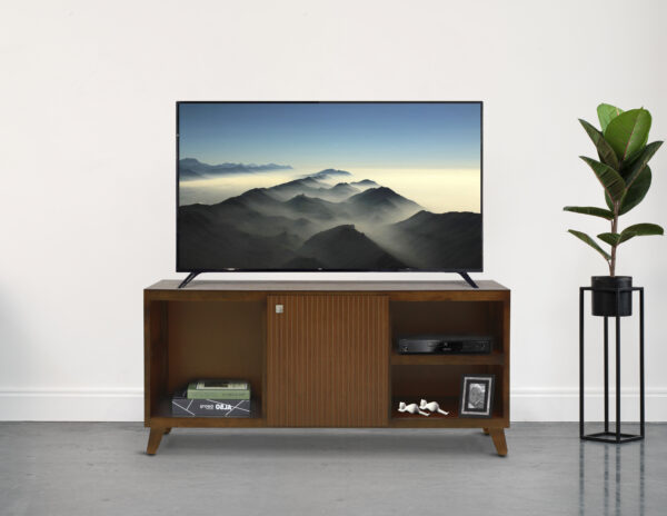MESA TV DORVE 135 CM 1  PUERTA RAYA CEDRO