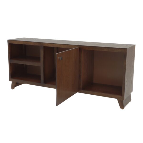 MESA TV DORVE 135 CM 1  PUERTA RAYA CEDRO - Imagen 3