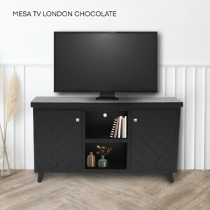 MESA TV LONDON 2 PTA. LADRILLO CHOCOLATE  135 ANCH