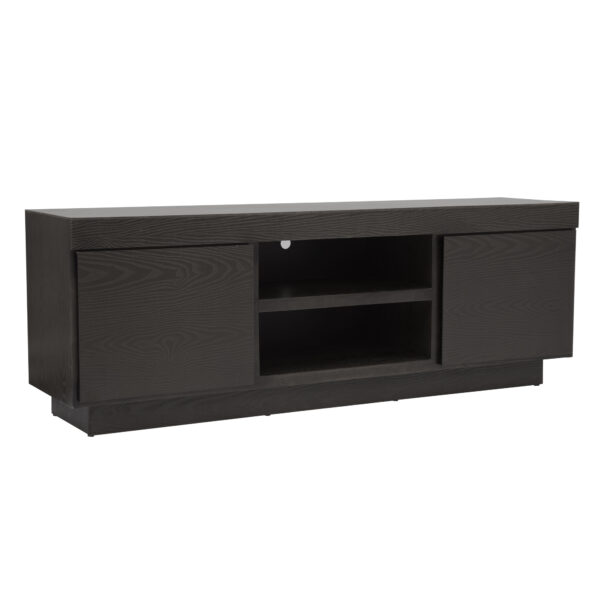 MESA TV PRESTON 2 PTA.  EN COLORES ONIX METALICO O CHOCOLATE TEXTURA180 ANCH - Imagen 5