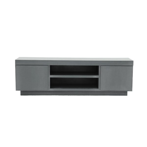 MESA TV PRESTON 2 PTA.  EN COLORES ONIX METALICO O CHOCOLATE TEXTURA180 ANCH - Imagen 8