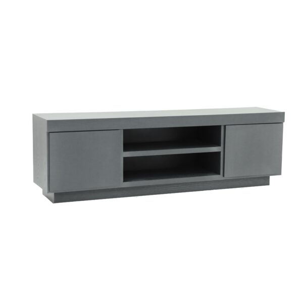 MESA TV PRESTON 2 PTA.  EN COLORES ONIX METALICO O CHOCOLATE TEXTURA180 ANCH - Imagen 10