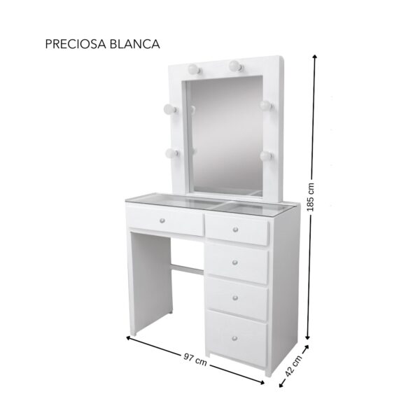 PRECIOSA PEINADOR LUNA 6F BCO 93 ANCH - Imagen 5