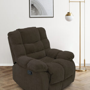 RECLINABLES LEON EN TELA VELVET LATE, TELA VELVET CHOCOLATE O TELA VELVET GRIS