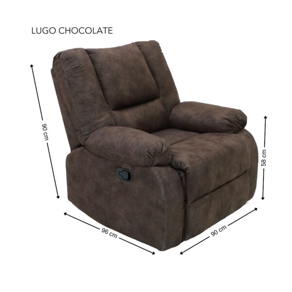 REC. MECEDORA LUGO EN TELA VELVET LATE, TELA VELVET CHOCOLATE O TELA VELVET GRIS - Imagen 5
