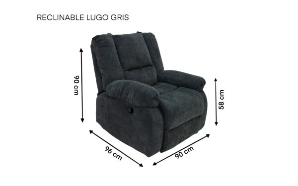 REC. MECEDORA LUGO EN TELA VELVET LATE, TELA VELVET CHOCOLATE O TELA VELVET GRIS - Imagen 11