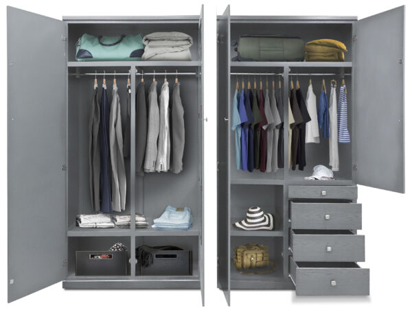 CLOSET TITAN 2 PZAS. 220 ANCH COLORES EN ( CHOCOLATE Y OXFOR )
