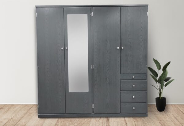 CLOSET TITAN 2 PZAS. 220 ANCH COLORES EN ( CHOCOLATE Y OXFOR ) - Imagen 3