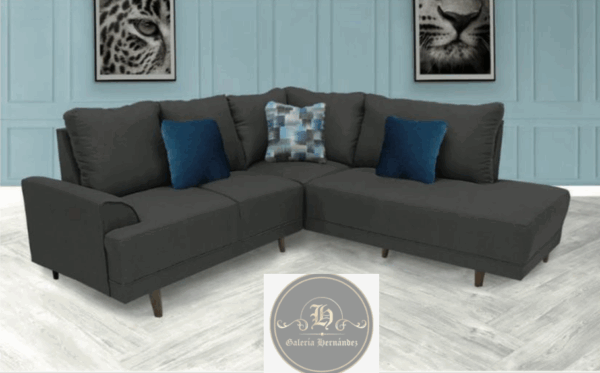 SALA ANTARA ESQUINERA AVELLANA/GRIS - Imagen 2