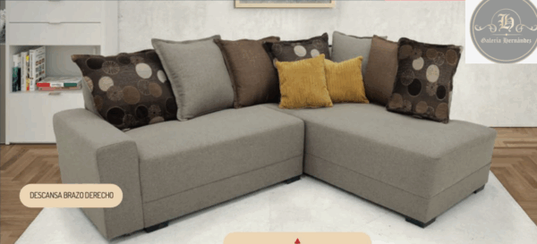 SALA KIARA ESQUINERA LATTE/GRIS - Imagen 2