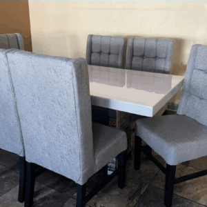 COMEDOR ROMA GLEEN FOSIL TACHUELA 6 SILLAS