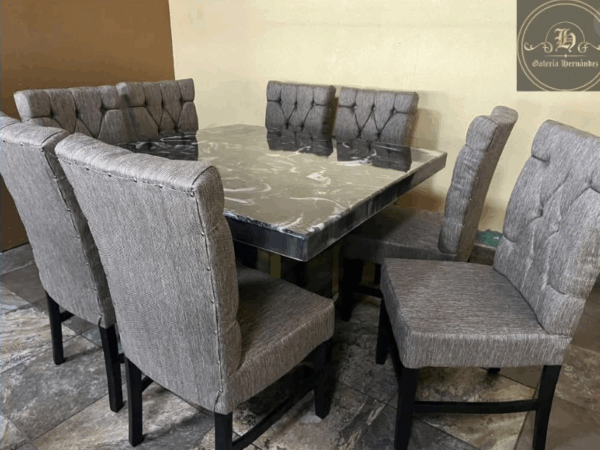 COMEDOR VICTORIA LORETO NUEZ 8 SILLAS